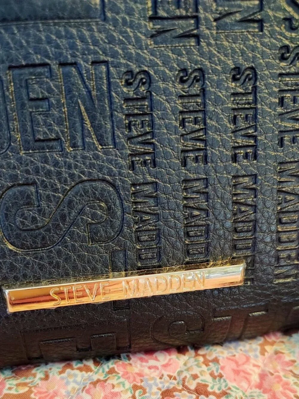 NWT Steve Madden Black Wallet Wristlet With Strap, MSRP $52